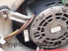 Clean fan motor close up